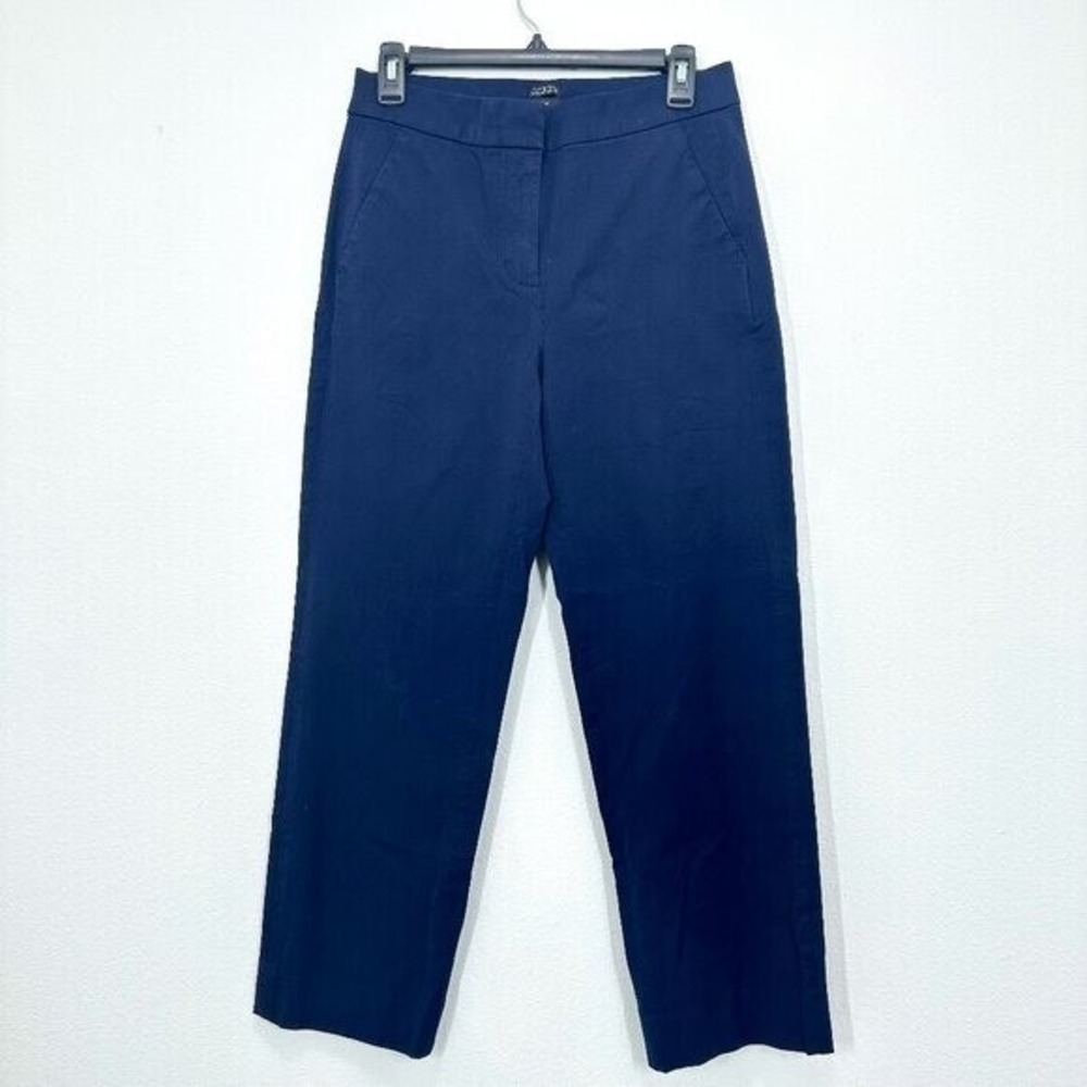 J. Crew Women's Size 6 Petite Kate straight-leg pant in bi-stretch cotton blend